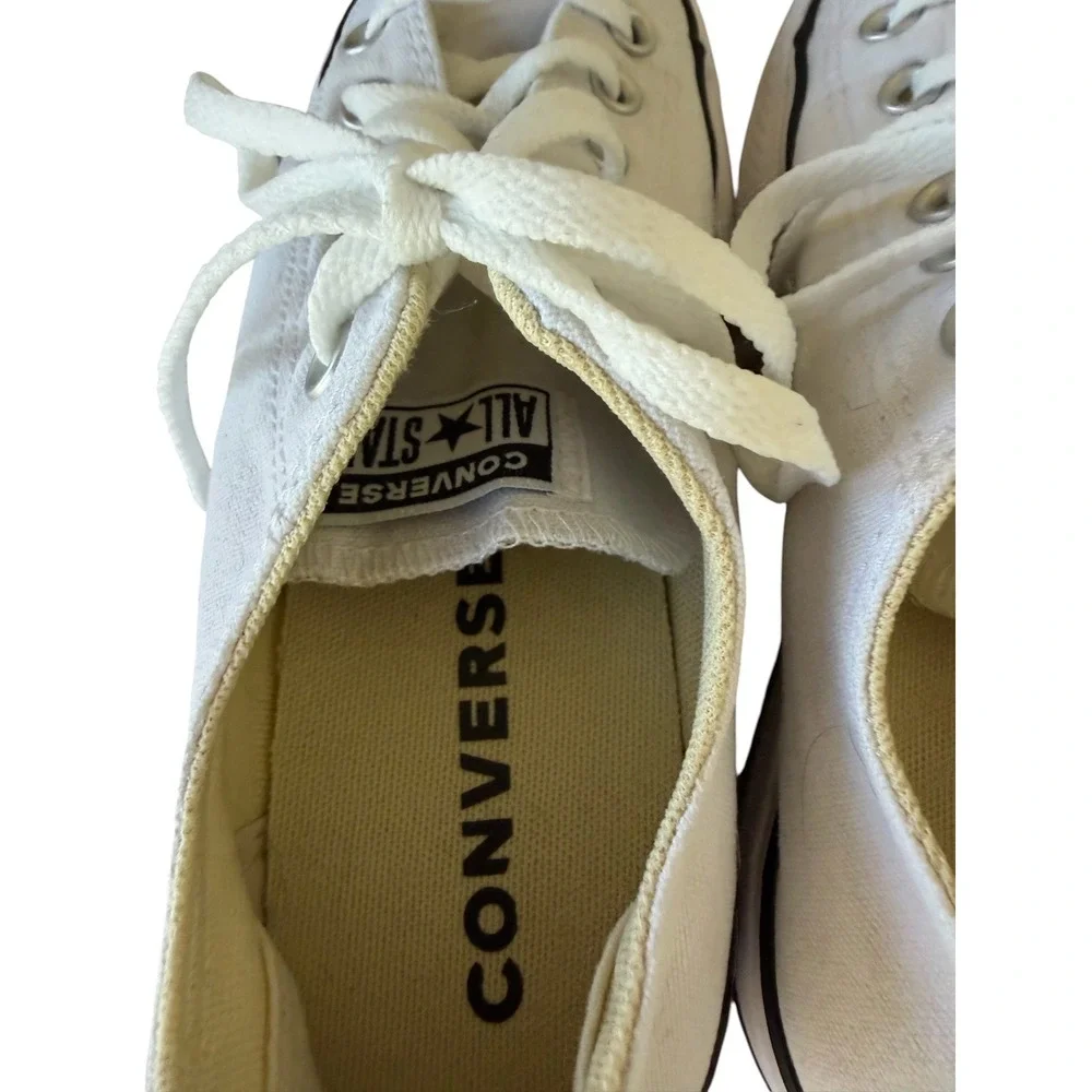 Converse Chuck Taylor All Star Lift Platform Sneakers White Women 8.5 US Low Top - Picture 8 of 10
